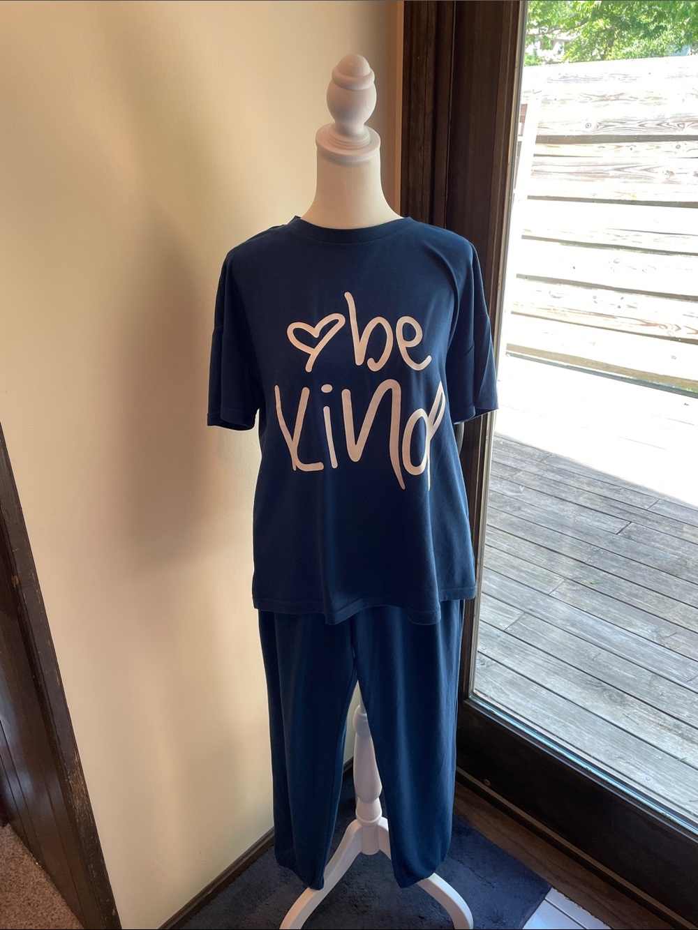 Soft navy loungewear set